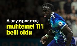 Alanyaspor maçı muhtemel 11'i belli oldu