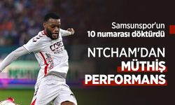Samsunspor'un 10 numarası döktürdü, NTCHAM'DAN MÜTHİŞ PERFORMANS