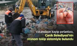 Vatandaşın kayıp pırlantası, Canik Belediyesi’nin otonom takip sistemiyle bulundu