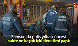 Samsun'da polis yılbaşı öncesi sahte ve kaçak içki denetimi yaptı