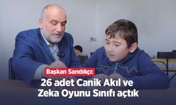 Başkan Sandıkçı: "26 adet Canik Akıl ve Zeka Oyunu Sınıfı açtık"