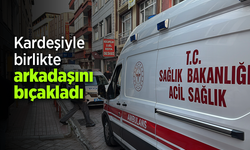 Kardeşiyle birlikte arkadaşını bıçakladı