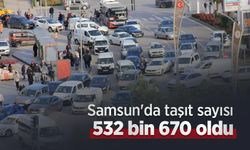 Samsun'da taşıt sayısı 532 bin 670 oldu