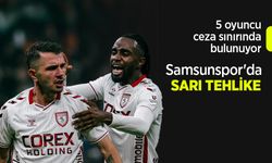 5 oyuncu ceza sınırında bulunuyor ... Samsunspor'da SARI TEHLİKE