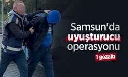 Samsun'da uyuşturucu operasyonu: 1 gözaltı