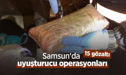 Samsun'da uyuşturucu operasyonları: 15 gözaltı