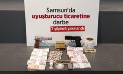 Samsun'da uyuşturucu ticaretine darbe: 7 şüpheli yakalandı