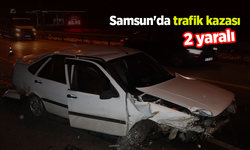 Samsun'da trafik kazası: 2 yaralı