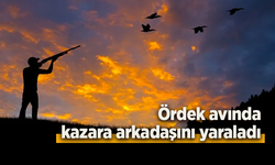 Ördek avında kazara arkadaşını yaraladı