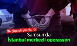 Samsun'da İstanbul merkezli operasyon:98 şüpheli yakalandı