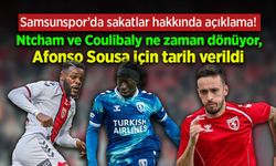Samsunspor’da sakatlar hakkında açıklama! Ntcham ve Coulibaly ne zaman dönüyor, Afonso Sousa için tarih verildi