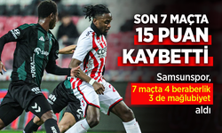 Samsunspor, 7 maçta 4 beraberlik 3 te mağlubiyet aldı ...