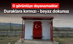 Duraklara kırmızı-beyaz dokunuş