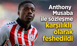 Anthony Musaba ile sözleşme karşılıklı olarak feshedildi