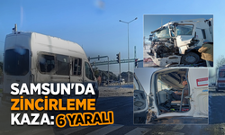 Samsun'da zincirleme kaza: 6 yaralı