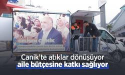 Canik’te atıklar dönüşüyor aile bütçesine katkı sağlıyor