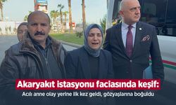 Akaryakıt istasyonu faciasında keşif: Acılı anne olay yerine ilk kez geldi, gözyaşlarına boğuldu