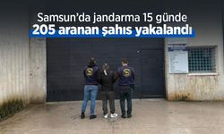 Samsun’da jandarma 15 günde 205 aranan şahıs yakalandı