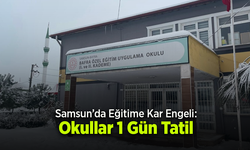 Samsun’da Eğitime Kar Engeli: Okullar 1 Gün Tatil