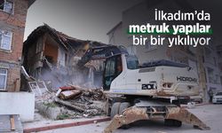 İlkadım’da metruk yapılar bir bir yıkılıyor
