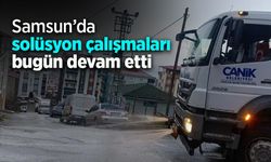 Samsun'da solüsyon çalışmaları bugün devam etti