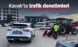 Kavak'ta trafik denetimleri