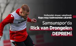 Samsunspor'da Rick van Drongelen DEPREMİ