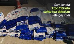 Samsun'da 1 ton 110 kilo sahte toz deterjan ele geçirildi
