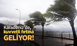 Karadeniz’de kuvvetli fırtına geliyor