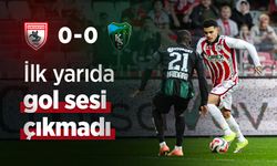 İlk yarıda gol sesi çıkmadı! Samsunspor 0-0 Kocaelispor