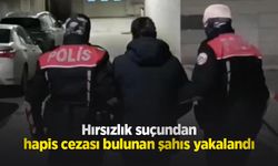 Hırsızlık suçundan hapis cezası bulunan şahıs yakalandı