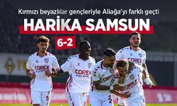 Kırmızı beyazlılar gençleriyle Aliağa'yı farklı geçti, HARİKA SAMSUN 6-2