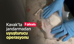 Kavak’ta jandarmadan uyuşturucu operasyonu: 3 gözaltı