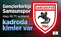 Samsunspor'un, Gençlerbirliği maçı 11'i belli oldu. Kadroda kimler var?