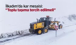 İlkadım’da kar mesaisi: "Toplu taşıma tercih edilmeli"