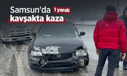 Samsun'da kavşakta kaza: 1 yaralı