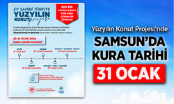 Yüzyılın Konut Projesi'nde Samsun'da kura tarihi 31 Ocak.