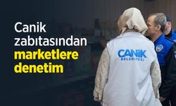 Canik zabıtasından marketlere denetim
