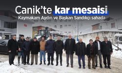 Canik’te kar mesaisi: Kaymakam Aydın ve Başkan Sandıkçı sahada