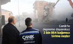 Canik'te depreme dayanıksız 2 bin 864 bağımsız birime neşter