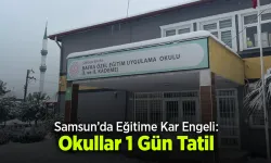 Samsun’da Eğitime Kar Engeli: Okullar 1 Gün Tatil