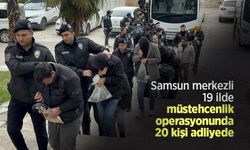 Samsun merkezli 19 ilde müstehcenlik operasyonunda 20 kişi adliyede