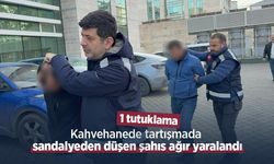 Kahvehanede tartışmada sandalyeden düşen şahıs ağır yaralandı: 1 tutuklama