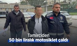 Tamirciden 50 bin liralık motosiklet çaldı