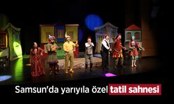Samsun'da yarıyıla özel tatil sahnesi