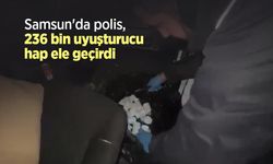 Samsun'da polis, 236 bin uyuşturucu hap ele geçirdi