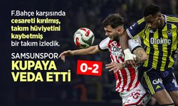 SAMSUNSPOR KUPAYA VEDA ETTİ 0-2