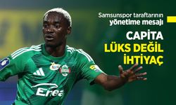 Samsunspor taraftarının yönetime mesajı: CAPİTA LÜKS DEĞİL İHTİYAÇ