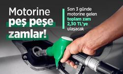 Motorine peş peşe zamlar! Son 3 günde motorine gelen toplam zam 2,30 TL'ye ulaşacak