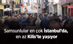 Samsunlular en çok İstanbul’da, en az Kilis’te yaşıyor